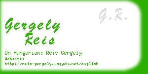 gergely reis business card